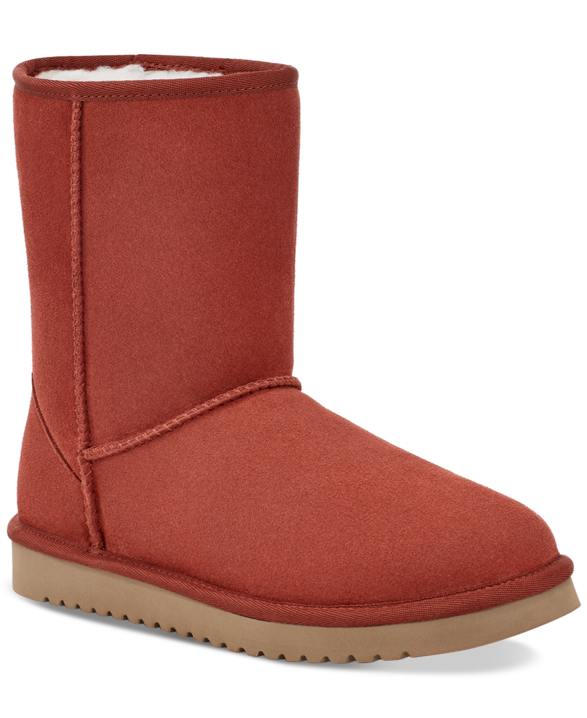 Koolaburra By Ugg Classic Faux Shearling Short Boot In Red Sand