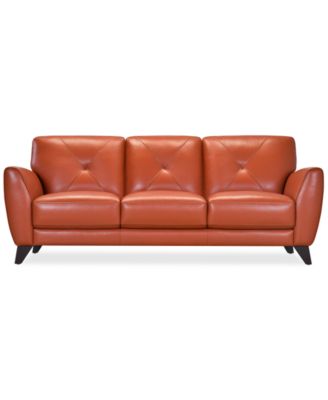 Myia 85" Leather Sofa