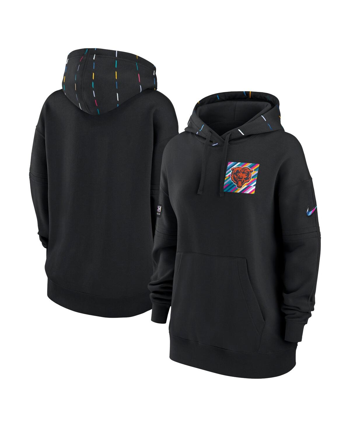 Women's Nike Black Chicago Bears 2023 Nfl Crucial Catch Club Pullover Hoodie - Black