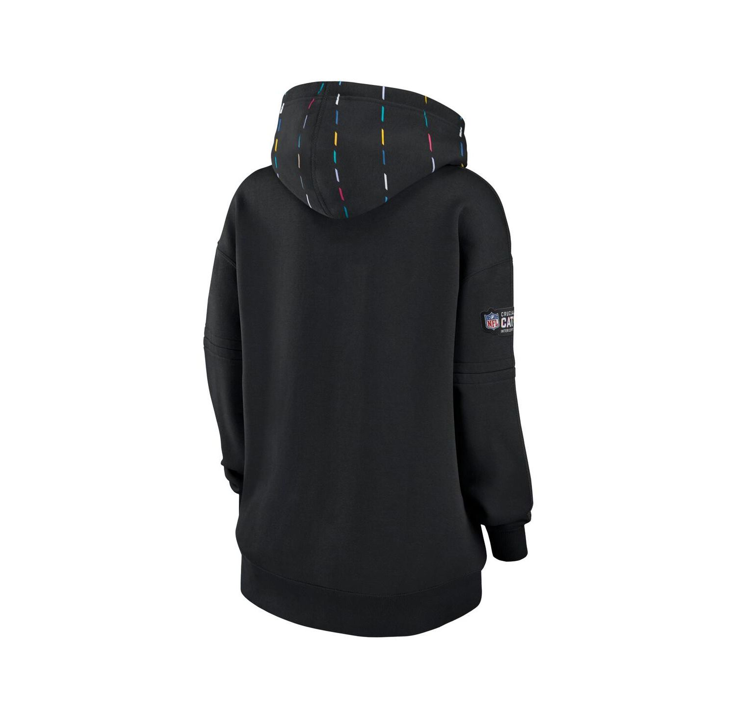 Women's Black Las Vegas Raiders 2023 NFL Crucial Catch Club Pullover Hoodie