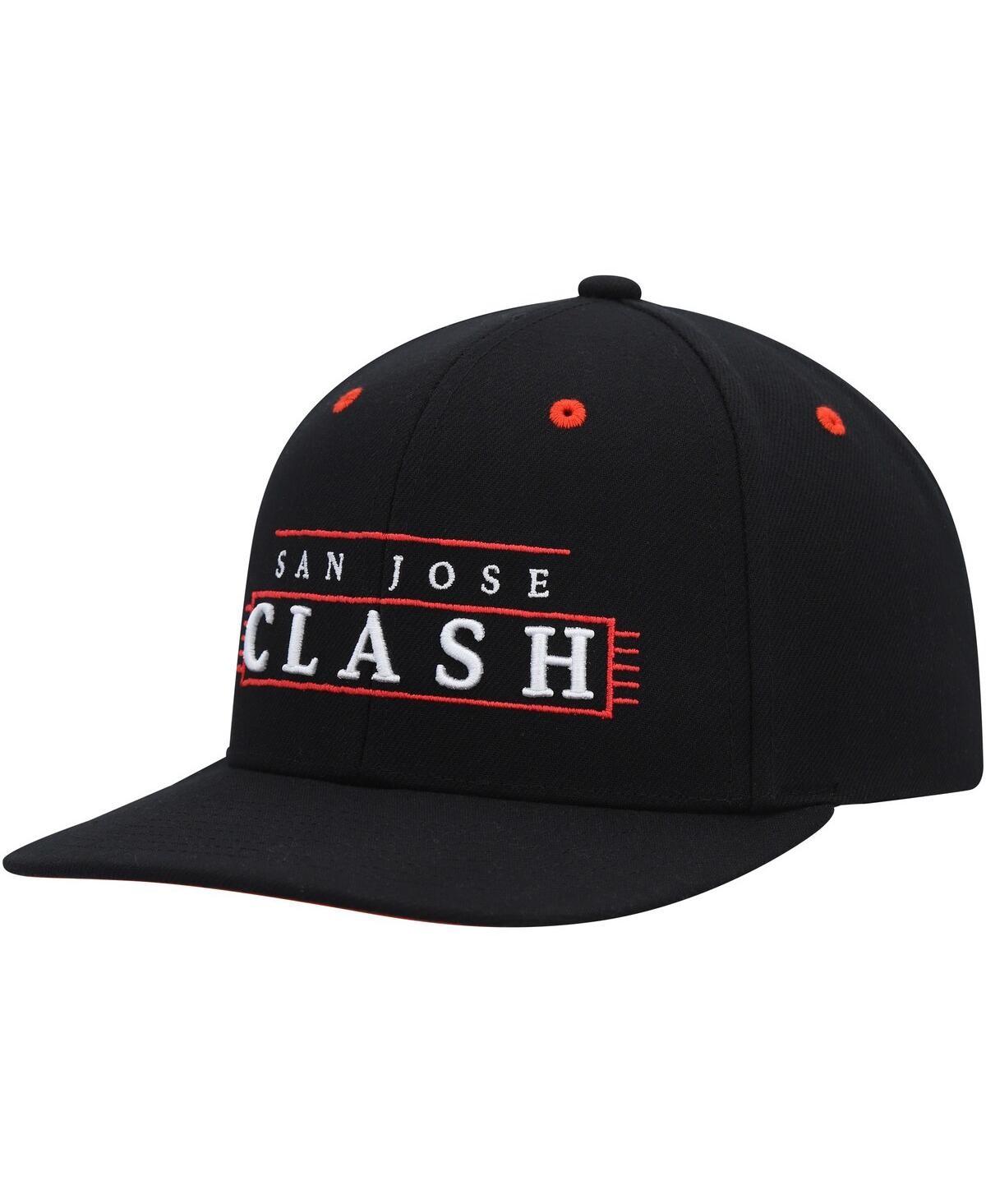 Mitchell & Ness Men's  Black San Jose Clash Lofi Pro Snapback Hat In Black