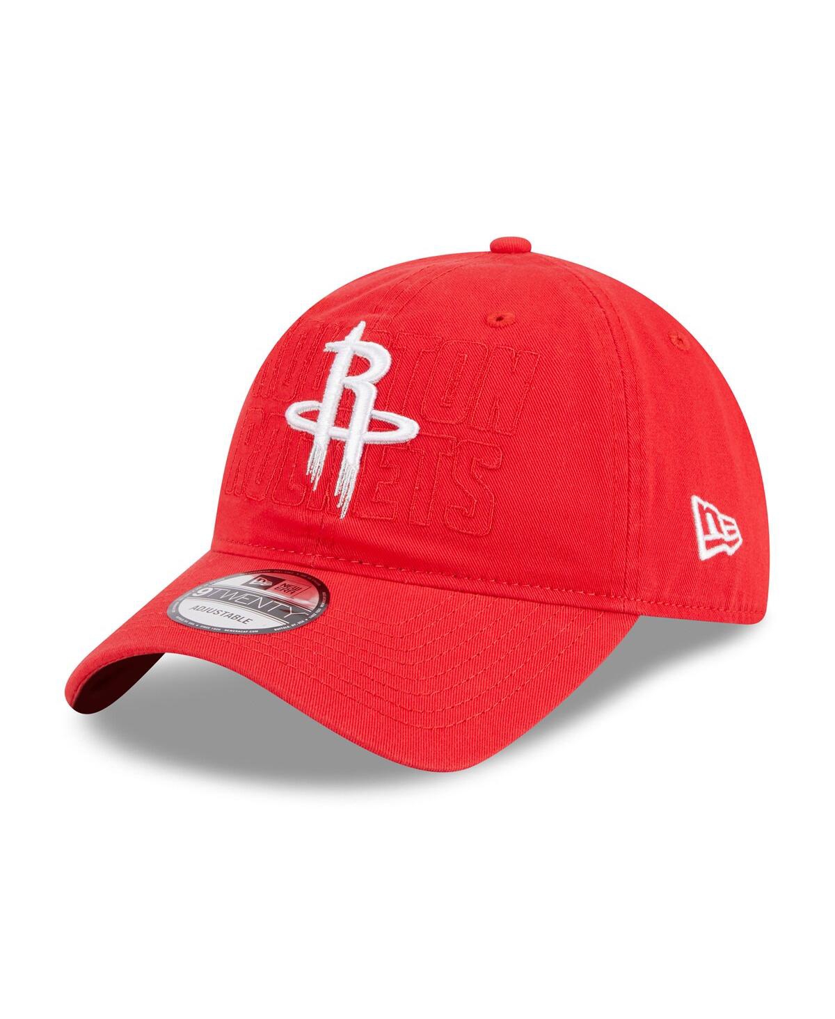 Shop New Era Men's  Red Houston Rockets 2023 Nba Draft 9twenty Adjustable Hat