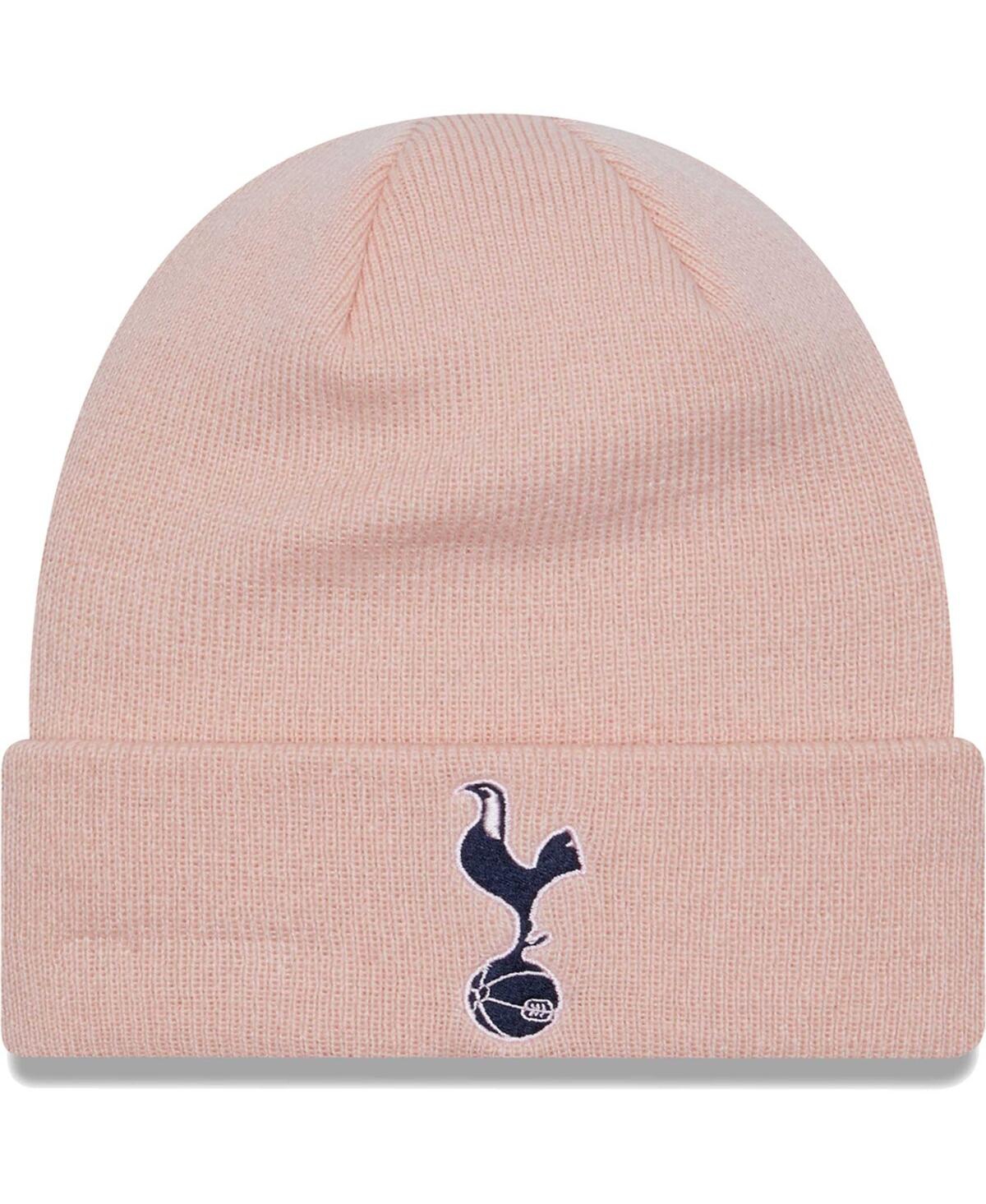 New Era Men's  Pink Tottenham Hotspur Seasonal Cuffed Knit Hat