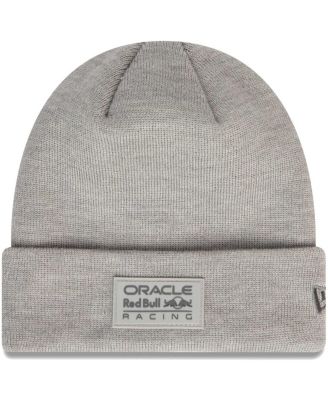 Men's New Era Gray Red Bull Racing Seasonal Cuffed Knit Hat - Macy's