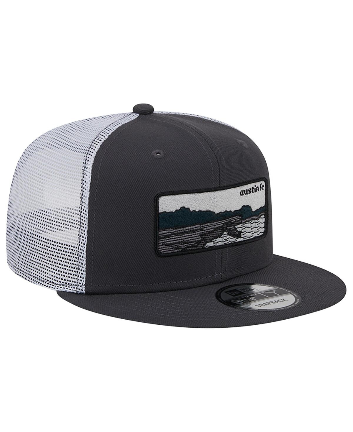 Men's New Era White Austin Fc Outdoor Trucker 9FIFTY Snapback Hat - White