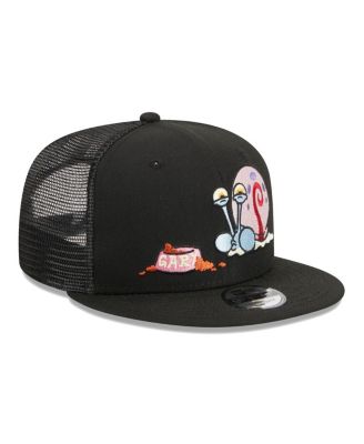 New Era Men's Black SpongeBob SquarePants Gary Trucker 9FIFTY Snapback Hat