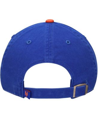 Youth Boys and Girls Royal New York Mets Team Logo Clean Up Adjustable Hat