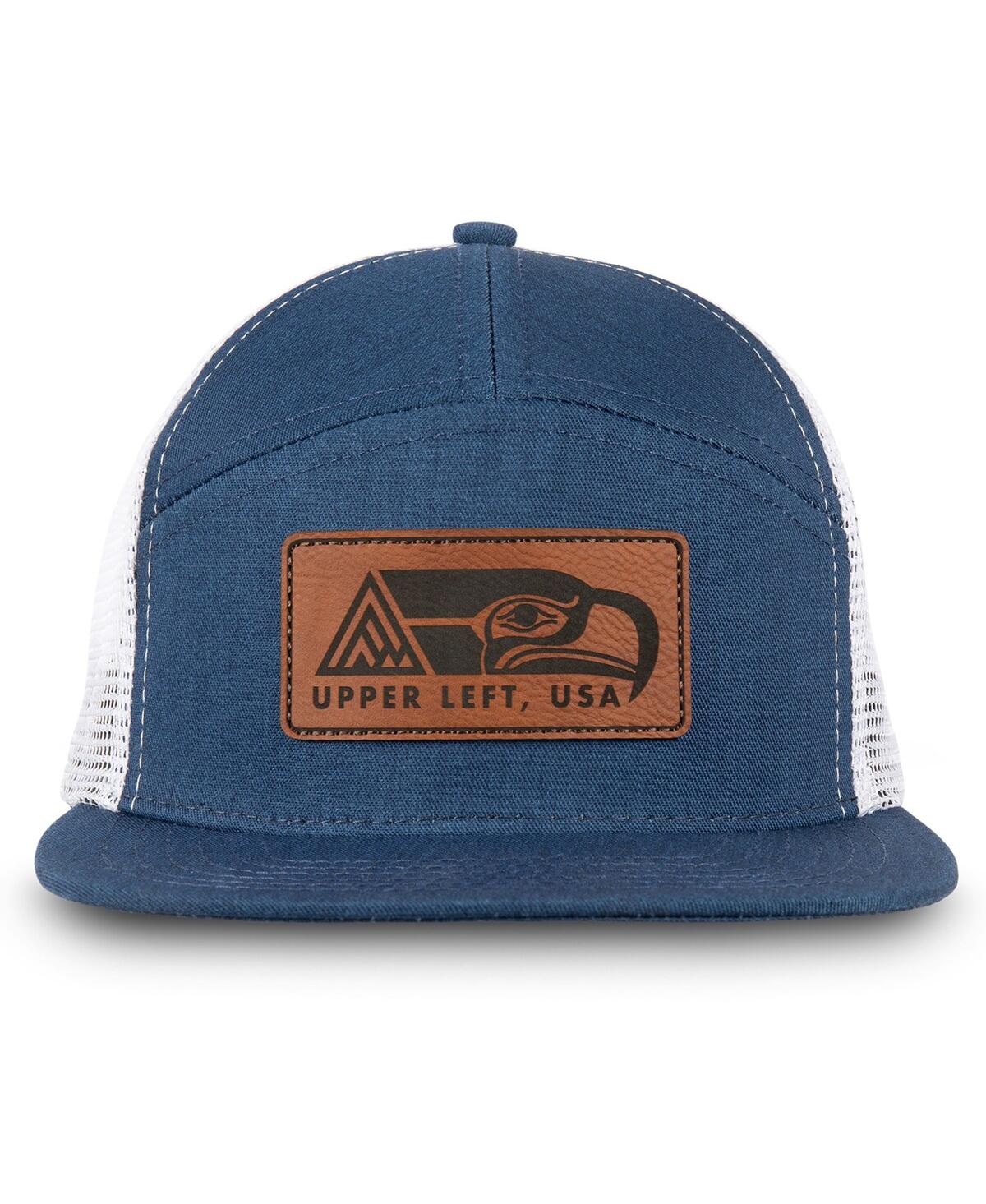Shop The Great Pnw Men's  College Navy Seattle Seahawks Cornerstone Snapback Adjustable Hat
