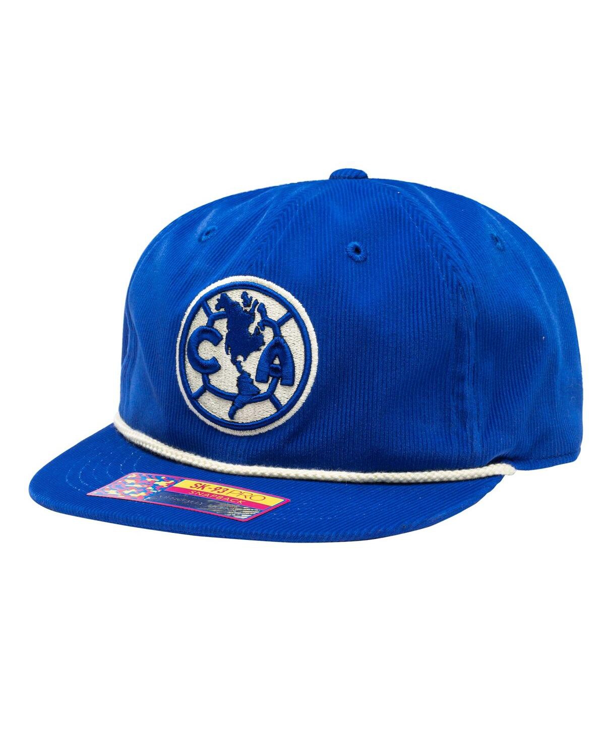 Shop Fan Ink Men's Blue Club America Snow Beach Adjustable Hat