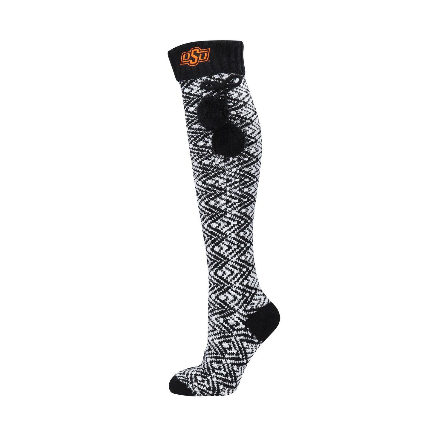 Women's Oklahoma State Cowboys Geometric Thigh High Socks