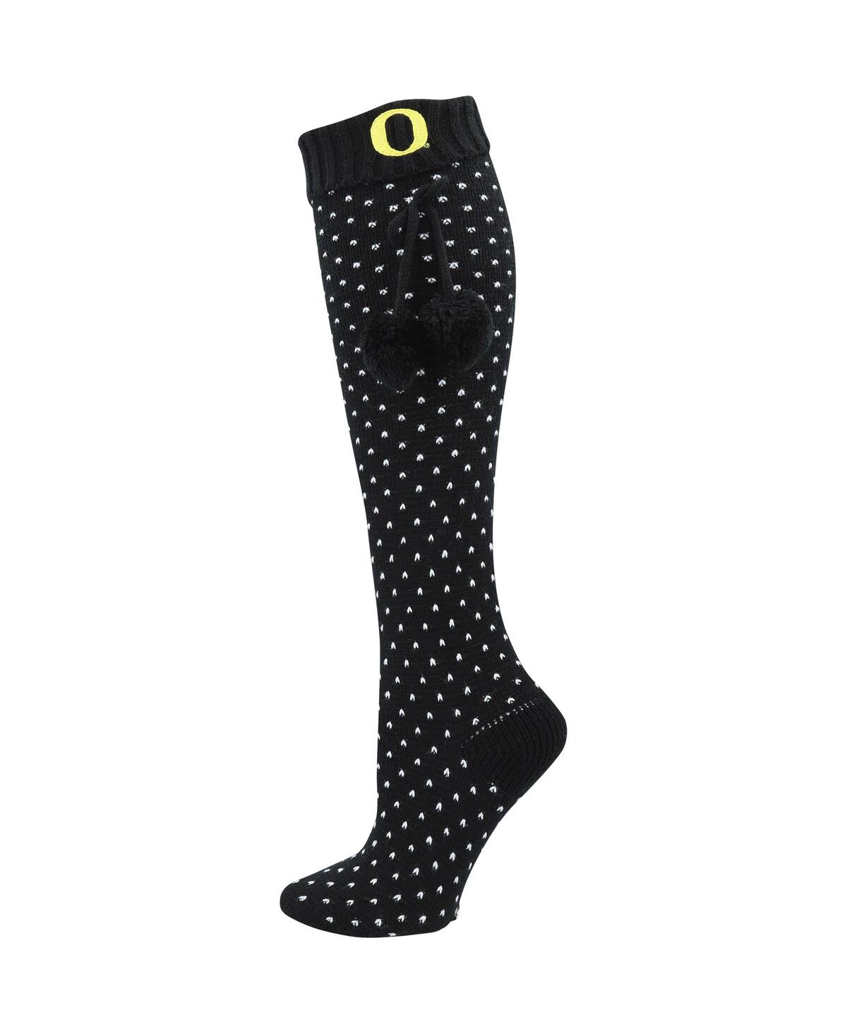 Zoozatz Women's  Black Oregon Ducks Knee High Socks