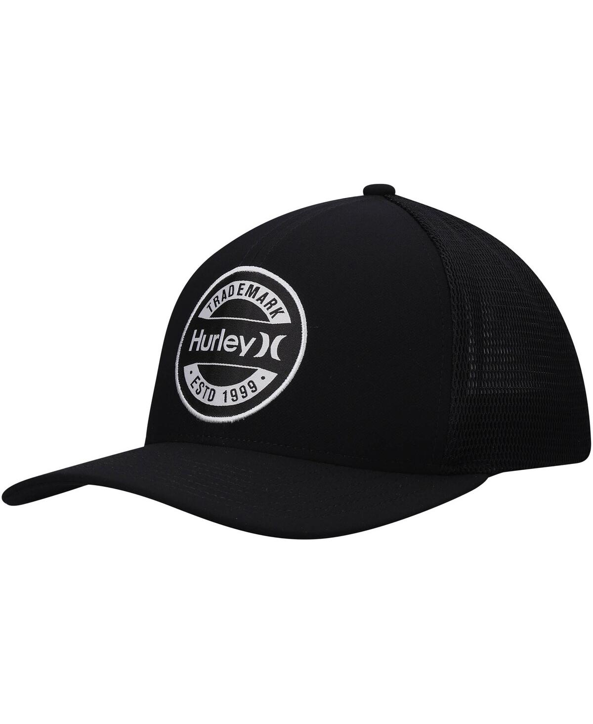 Hurley Men's  Black Charter Trucker Snapback Hat