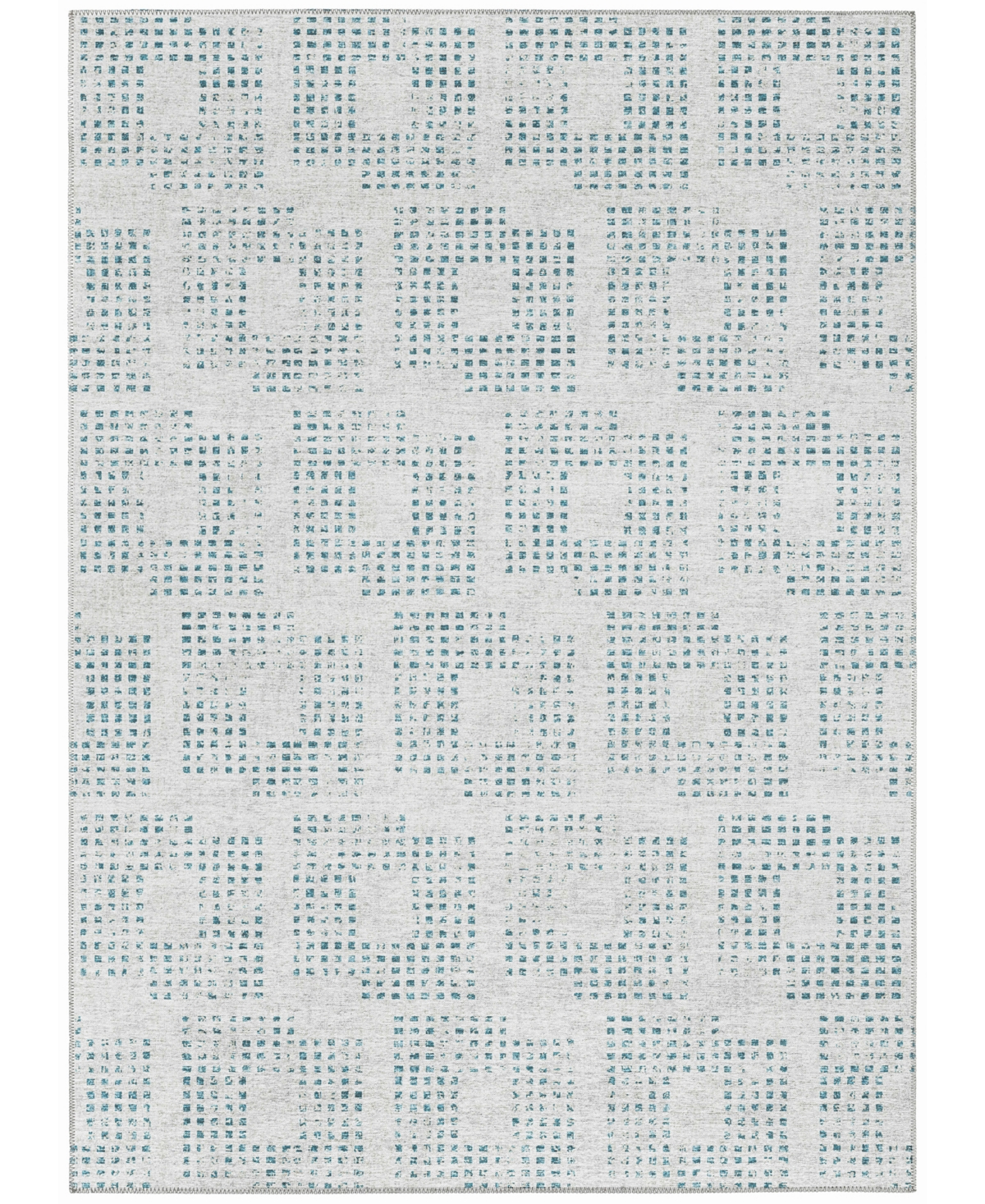 Addison Eleanor Outdoor Washable AER31 8' x 10' Area Rug - Silver