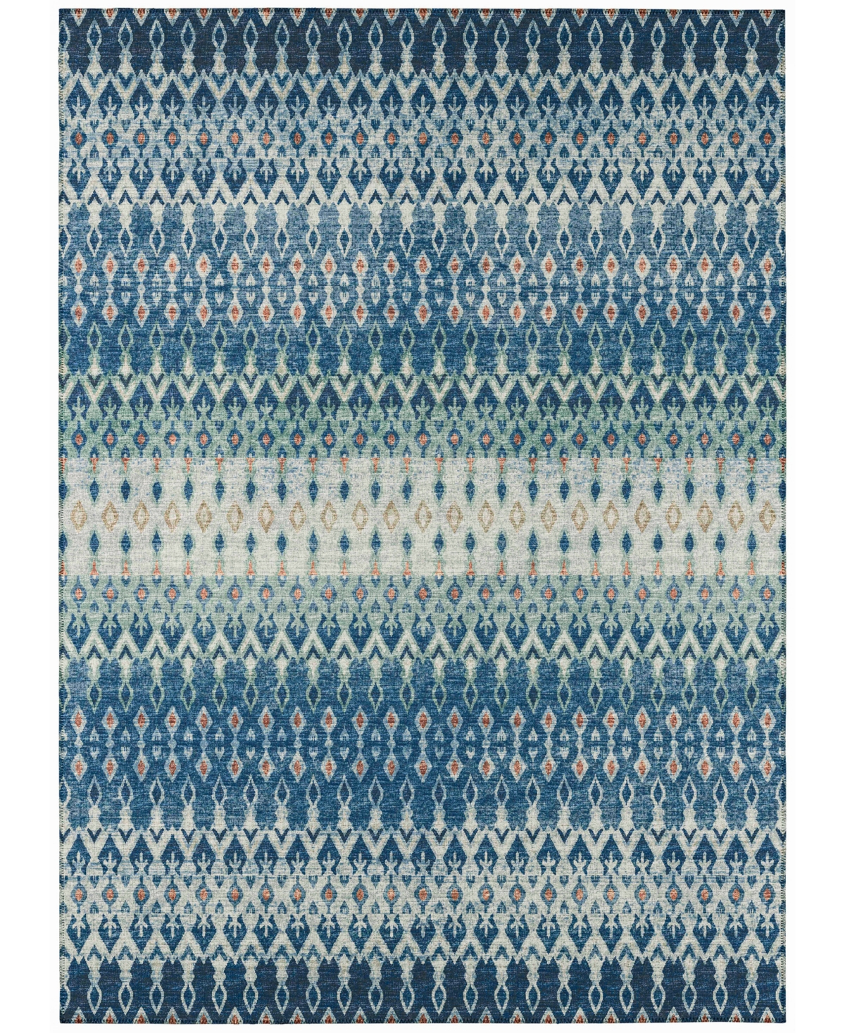 Addison Bravado Outdoor Washable ABV31 9' x 12' Area Rug - Turquoise