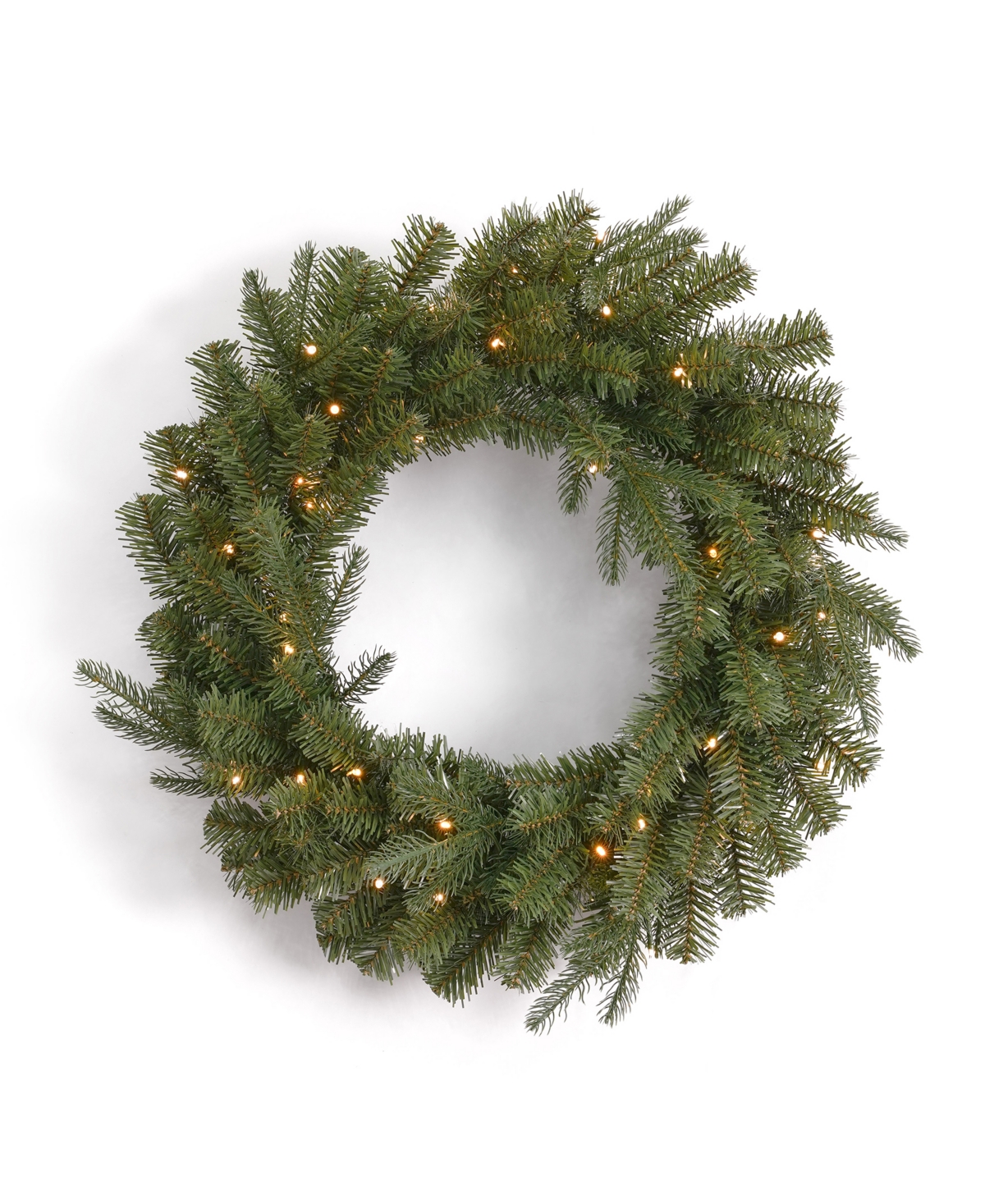 Valley Pine 3 Piece Door Kit, 24" Pre-Lit Pe, Pvc Wreath 26' Garlands, Battery Operated Led - Green
