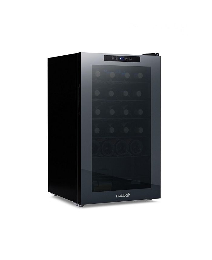 Newair Shadow Series Wine Cooler Refrigerator 24 Bottle, Freestanding Mirrored Wine Fridge with