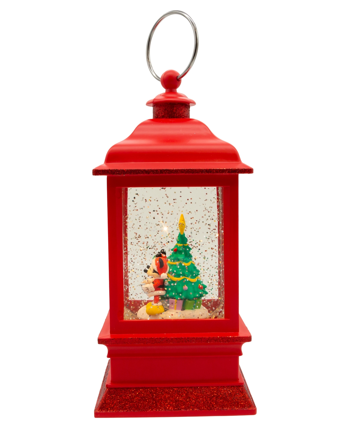 Kurt Adler 9" Battery-operated Disney Mickey And Minnie Spinning Musical Light-up Lantern In Multicolored