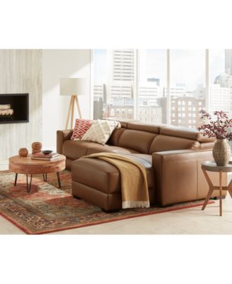 Nevio leather sectional discount