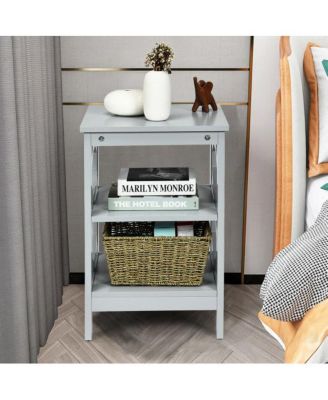 3-tier Nightstand Sofa Side End Accent Table