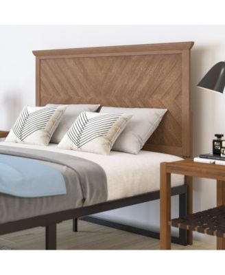 Marta Full Herring Bone Wooden Adjustable Headboard Only