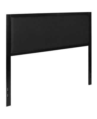MERRICK LANE West Avenue Queen Headboard Upholstered Headboard With Metal Frame And Adjustable Rail Slots - Macy's