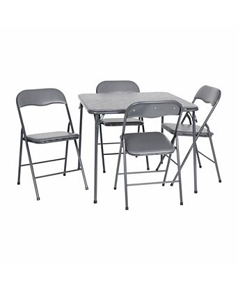 5 Piece Folding Card Table And Chair Set