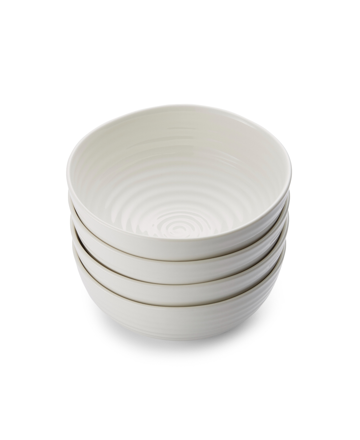 Noodle Bowl, Set of 4 - White