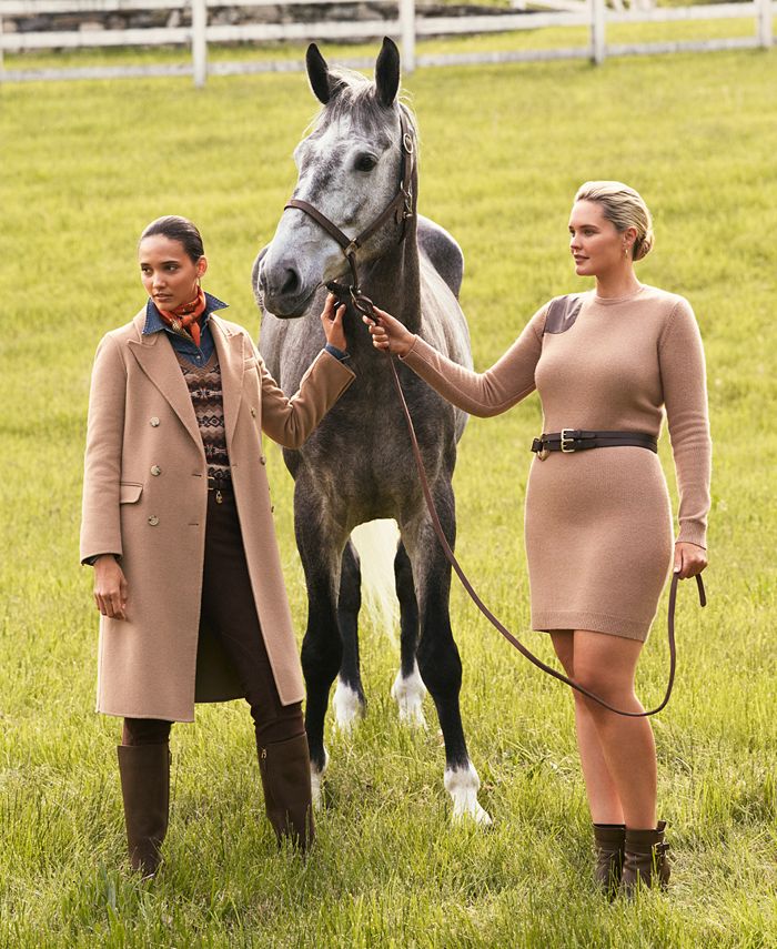 Lauren Ralph Lauren Women's TriStrap ORing Leather Belt Macy's