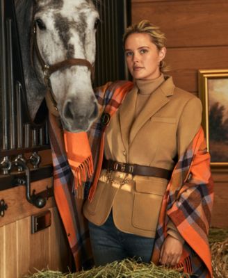 Lauren Ralph Lauren Women's Flip-Lock Leather Wide Belt - Macy's