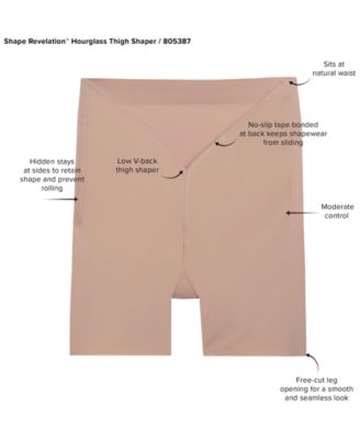 Women's Shape Revelation Hourglass Low Back Shapewear Thigh Shaper 805387 