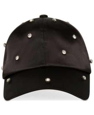 Women's Embellished Satin Baseball Hat