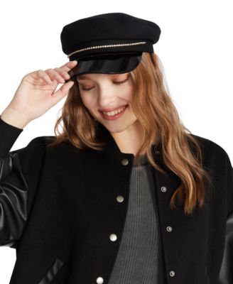 Steve Madden - Women's Rhinestone Chain Baker Boy Hat