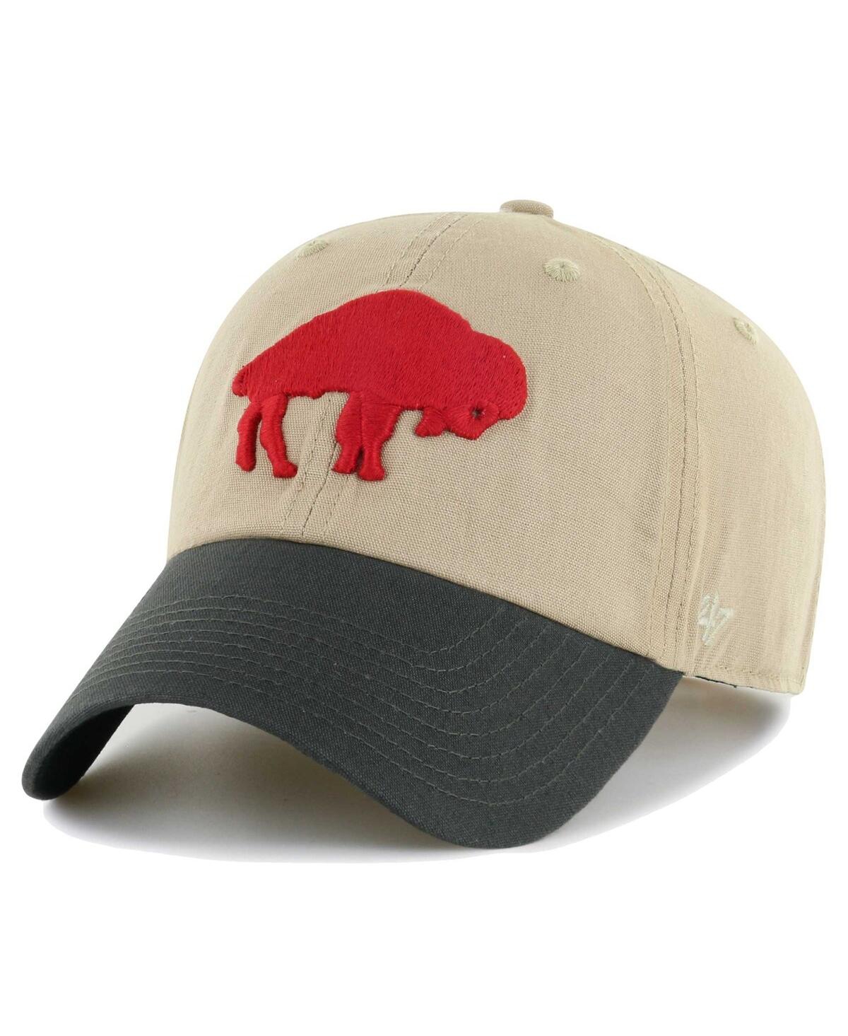 Men's '47 Brand Charcoal Buffalo Bills Ashford Clean Up Adjustable Hat - Charcoal
