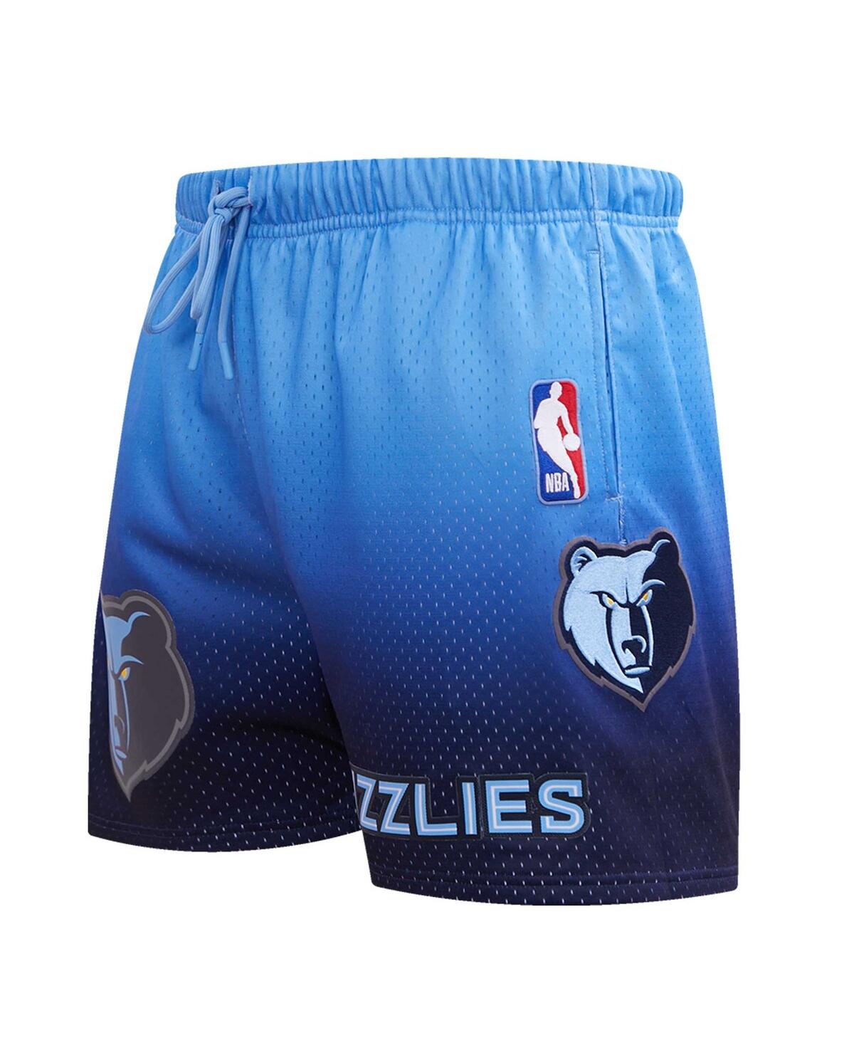 Pro Standard Men's  Navy, Light Blue Memphis Grizzlies Ombre Mesh Shorts In Navy,light Blue