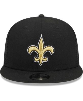 Big Boys and Girls Black New Orleans Saints Main Trucker 9FIFTY Snapback Hat