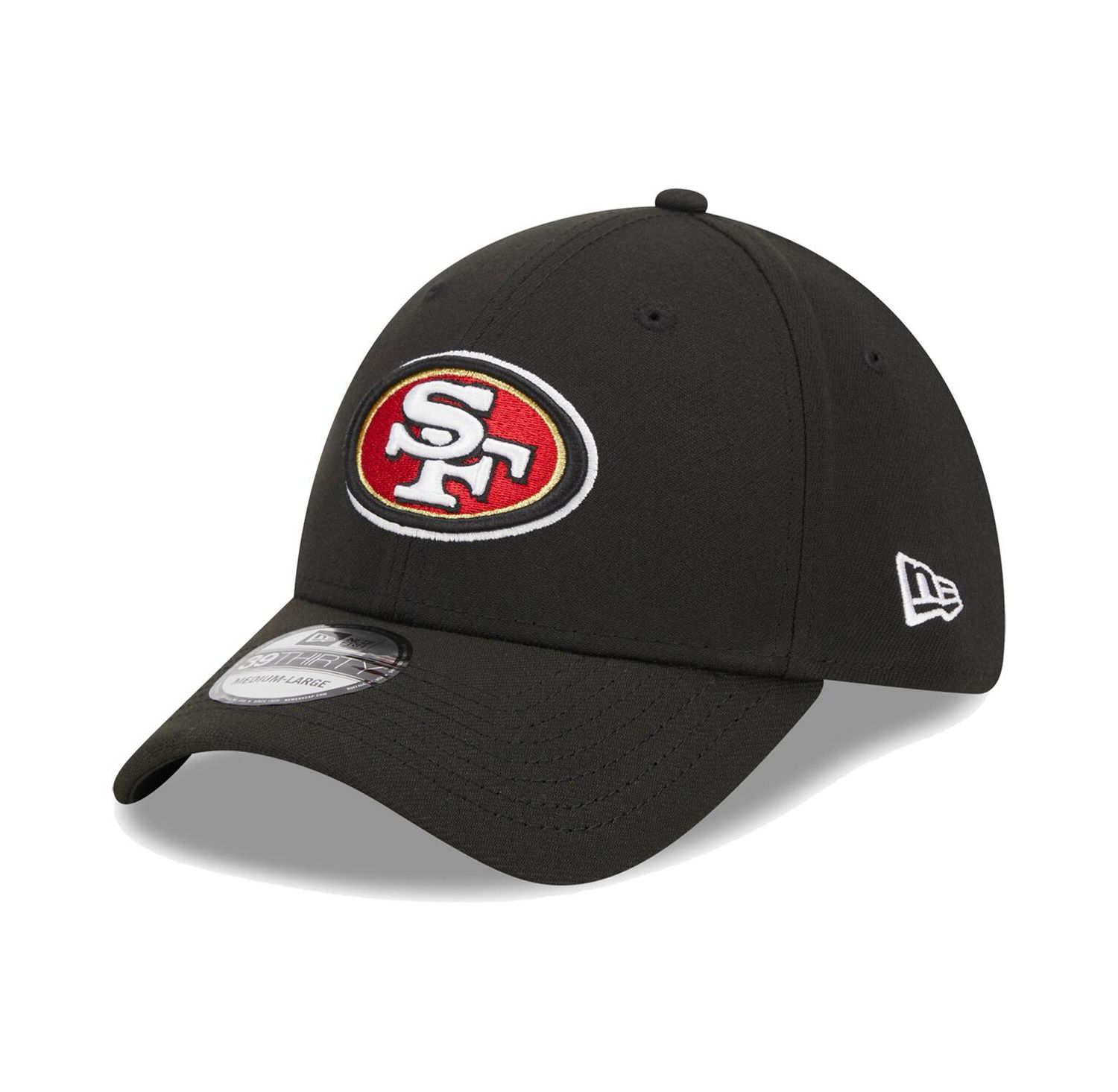 Men's Black San Francisco 49ers Main 39THIRTY Flex Hat