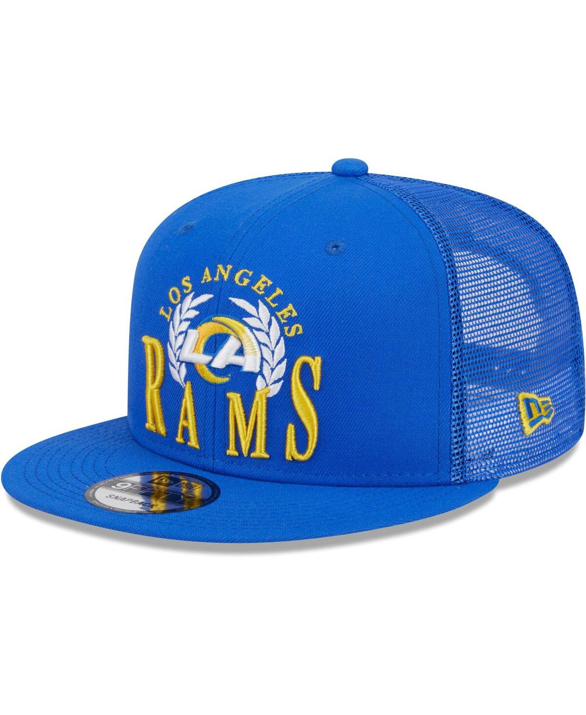 Men's New EraLos Angeles Rams Collegiate Trucker 9FIFTY Snapback Hat - Royal