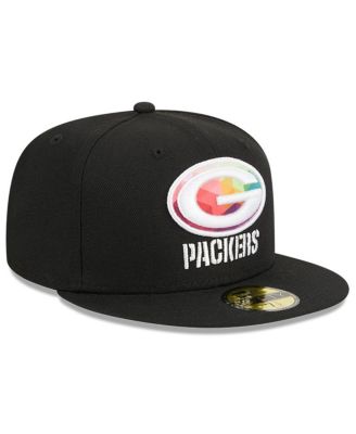 Men's Black Green Bay Packers 2023 NFL Crucial Catch 59FIFTY Fitted Hat