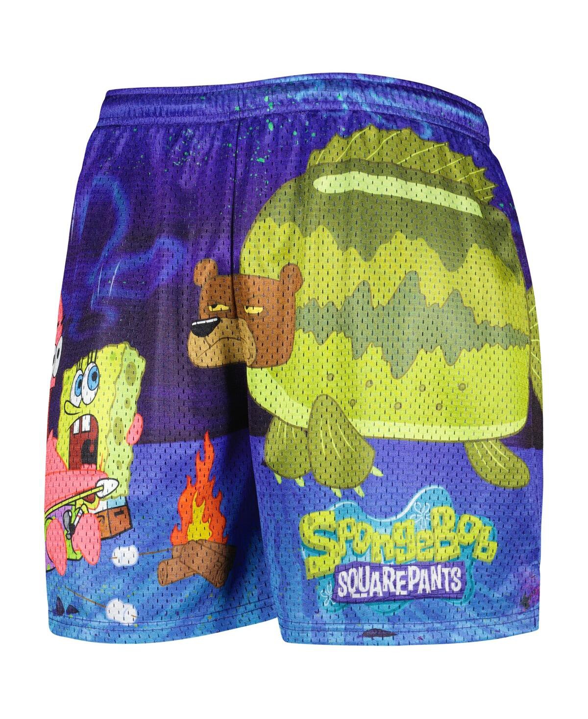 Shop Chalk Line Men's  Blue Spongebob Squarepants Shorts