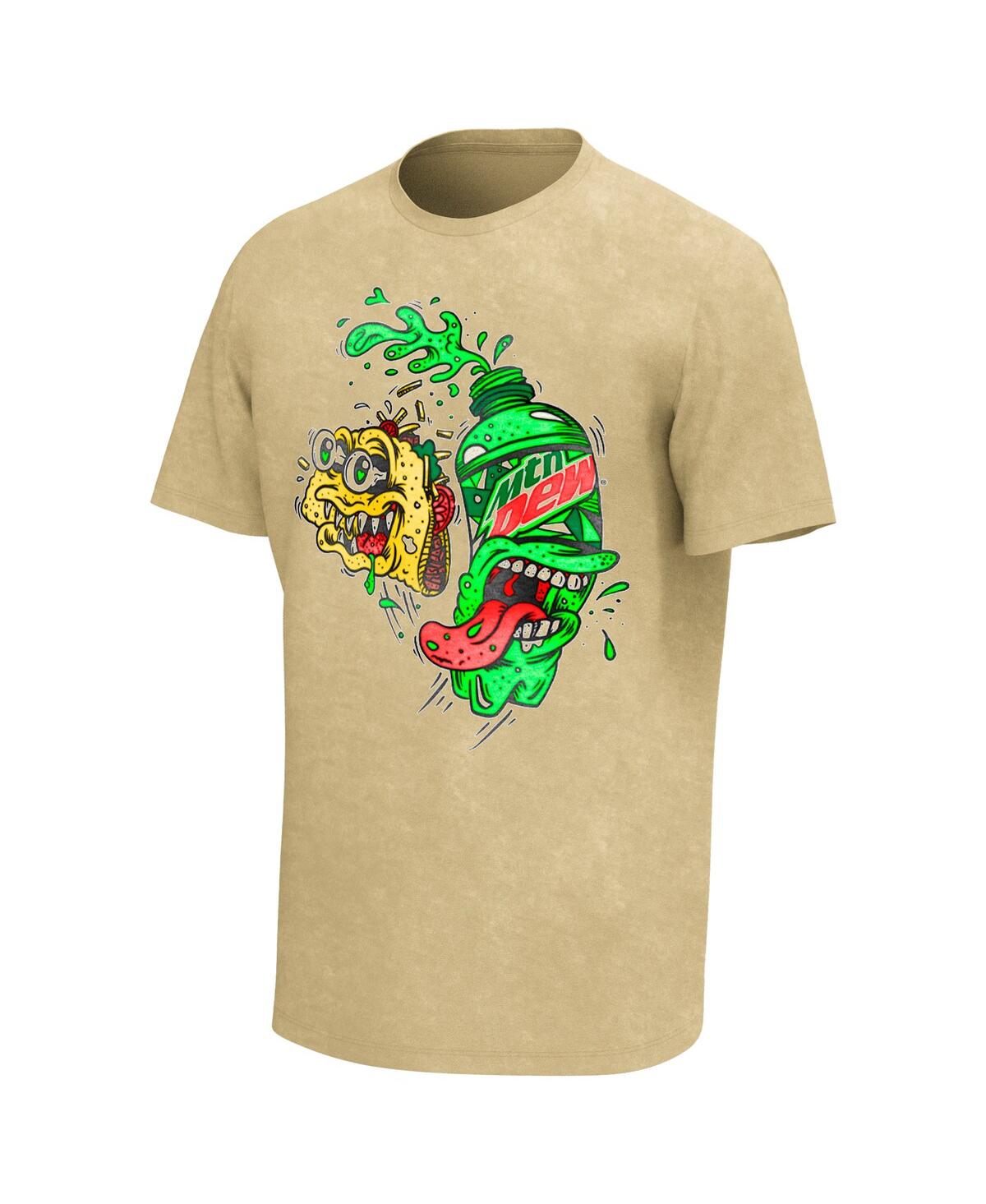 Philcos Men's Natural Mountain Dew Taco Washed T-shirt In Gray