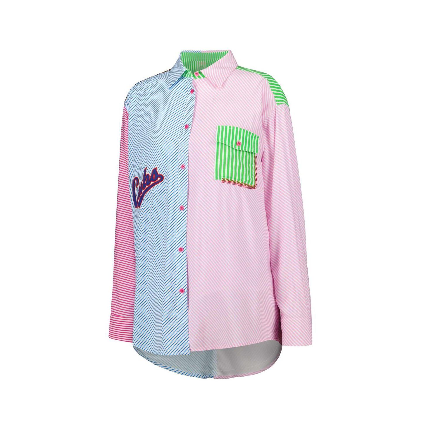 Женская рубашка Terez Chicago Cubs Button-Up — фото 3