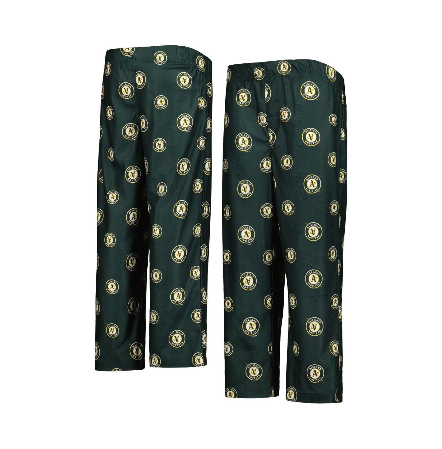Брюки Outerstuff Green Oakland Athletics Team Color Logo для мальчиков — фото 1