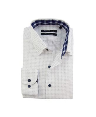 mens white dress shirt hidden buttons White french cuff 100% cotton Shirt with hidden buttons at Hockerty
