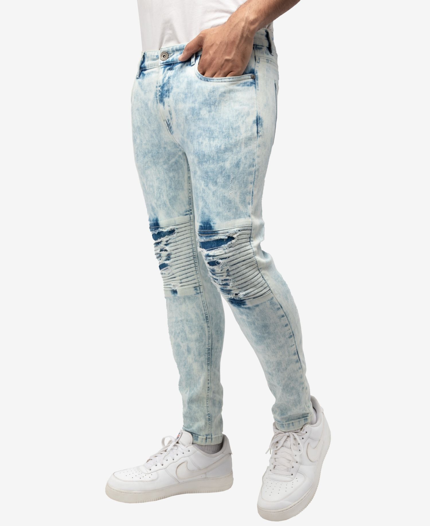 RAW X Men's Skinny Flex Moto Jeans