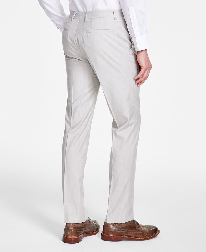 DKNY Men's Modern-Fit Natural Neat Suit Separate Pants - Macy's