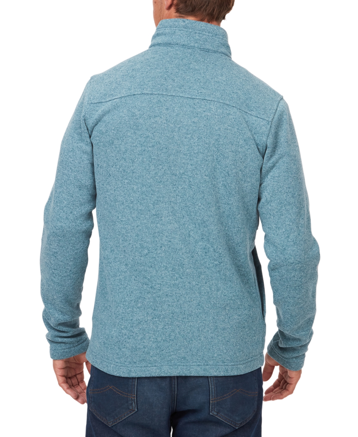 Shop Marmot Men's Drop Line Full-zip Sweater Fleece Jacket In Moon River