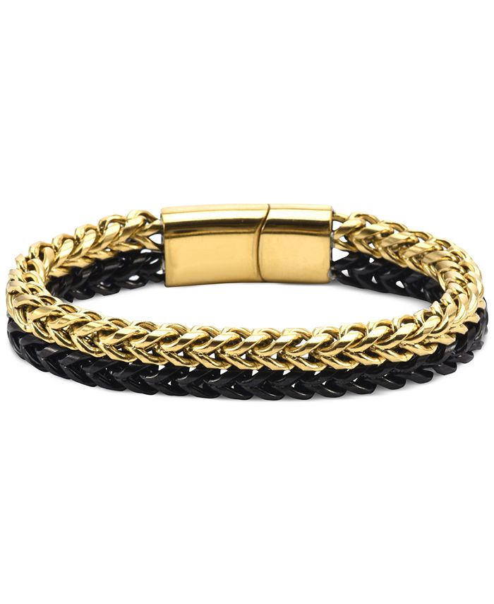 A Guide Gold and Black Ion Plated Stainless Steel Jewelry
