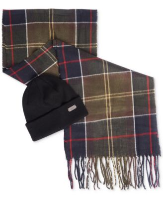 Barbour - Men's Swinton Beanie & Galingale Scarf Set