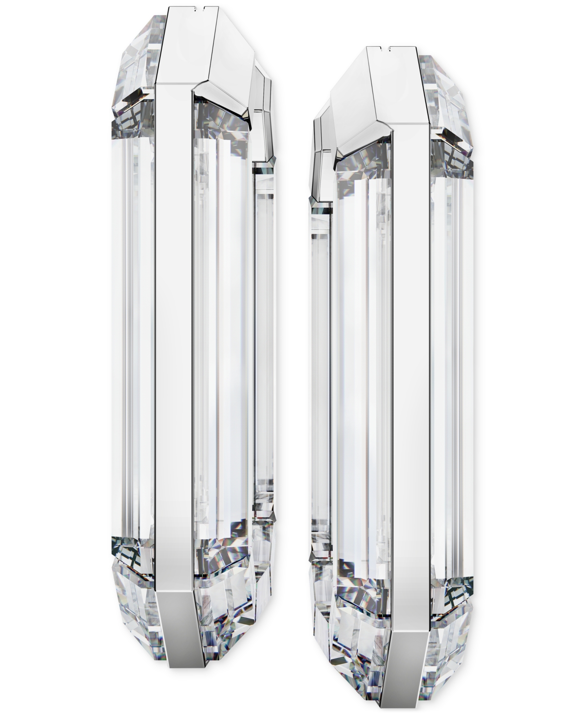 Swarovski Lucent Polished-finish Earrings In Clear