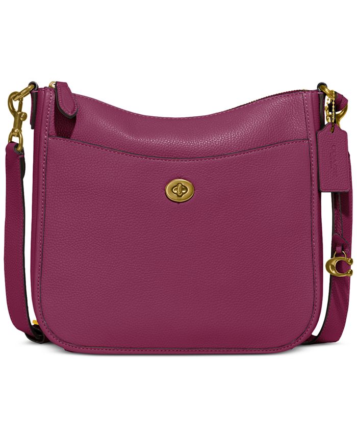 COACH Pebble Leather Chaise Crossbody Macy s
